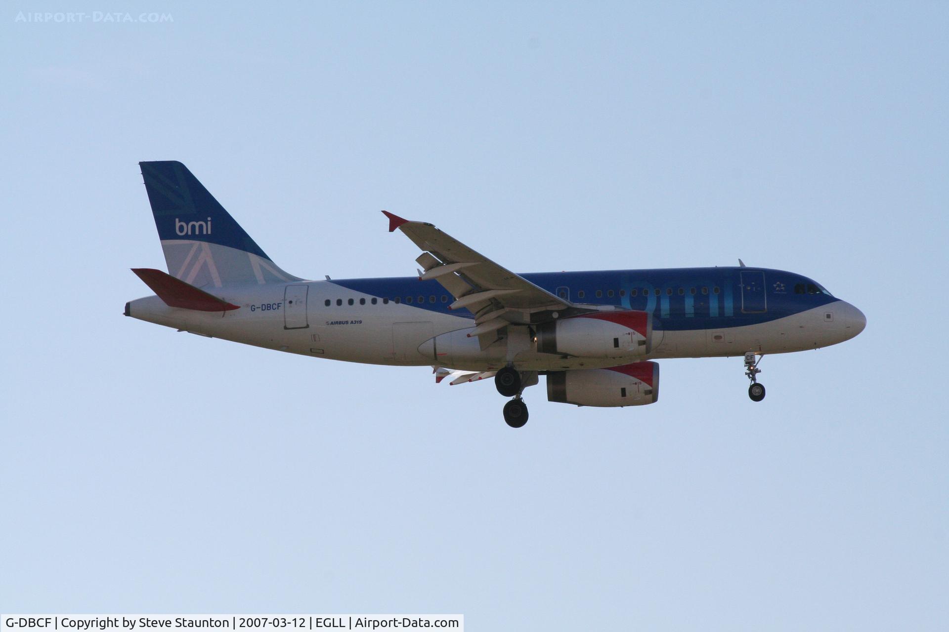 G-DBCF, 2005 Airbus A319-131 C/N 2466, Taken at Heathrow Airport March 2007