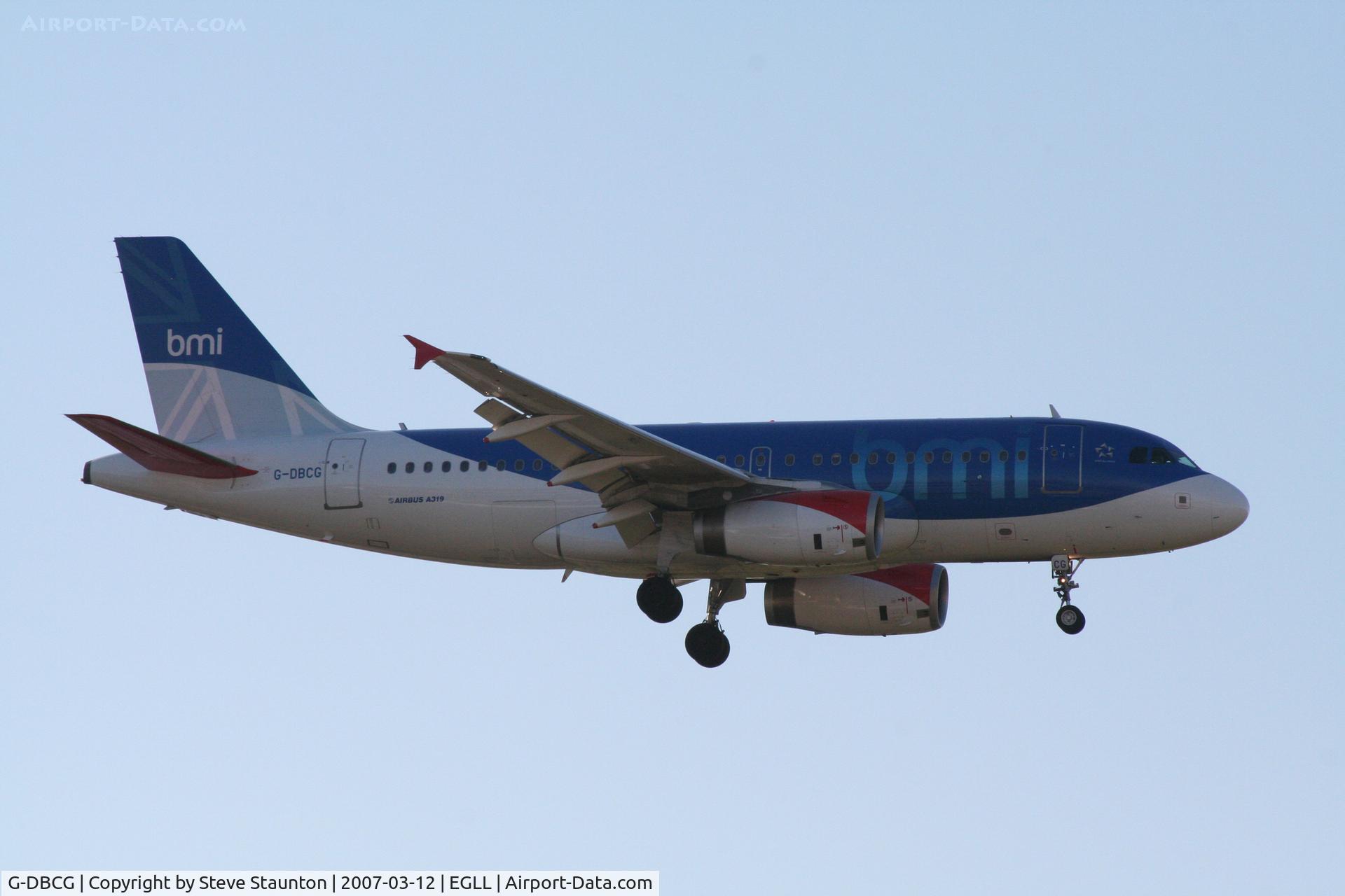 G-DBCG, 2005 Airbus A319-131 C/N 2694, Taken at Heathrow Airport March 2007