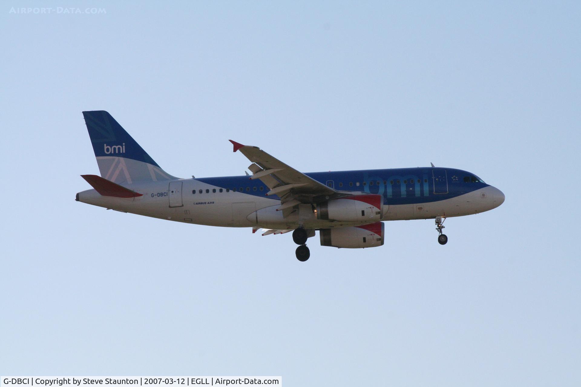 G-DBCI, 2006 Airbus A319-131 C/N 2720, Taken at Heathrow Airport March 2007
