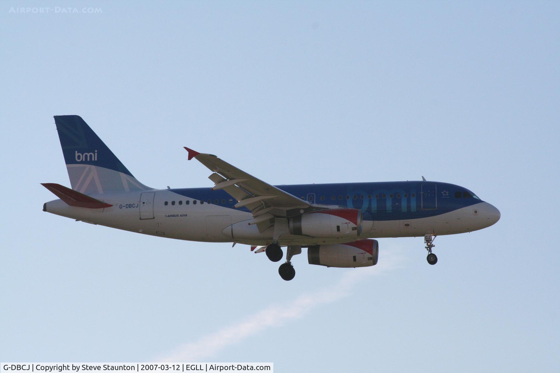 G-DBCJ, 2006 Airbus A319-131 C/N 2981, Taken at Heathrow Airport March 2007
