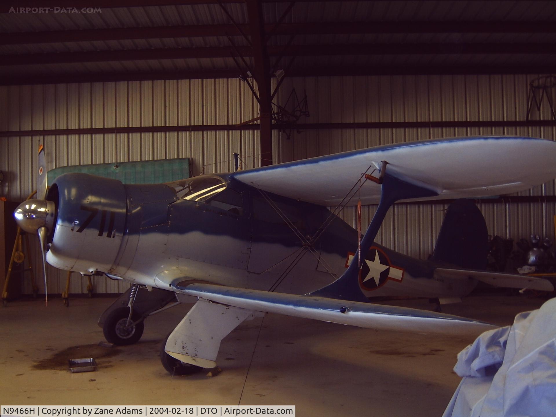 N9466H, 1944 Beech D17S Staggerwing C/N 6688, In the hanger