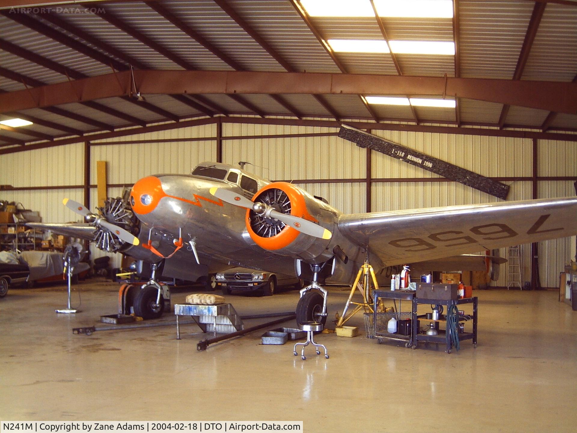 N241M, 1937 Lockheed Electra 10-A C/N 1091, In the hanger. Beautiful!