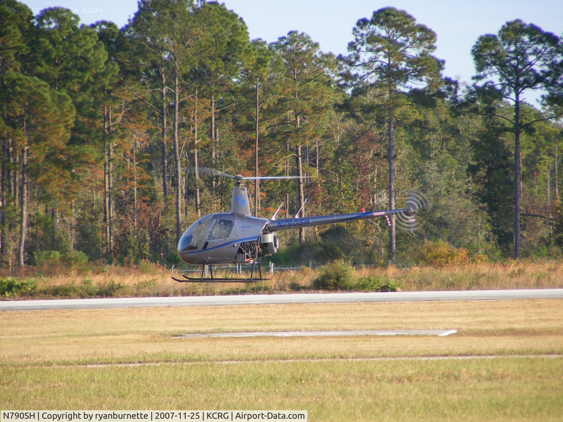 N790SH, 2004 Robinson R22 C/N 3636, Egg beaters clogging up the pattern... as usual.