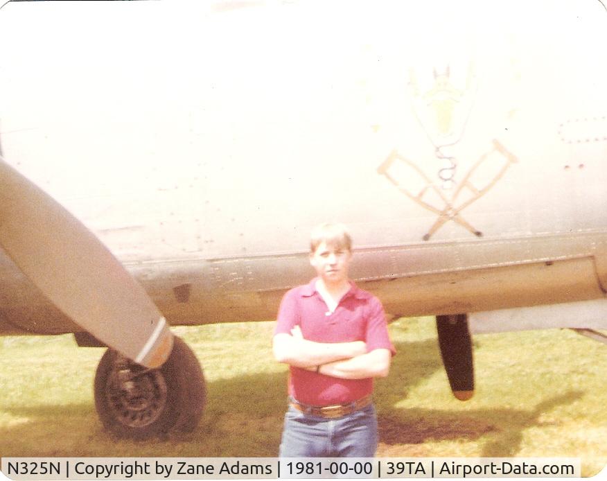 N325N, 1945 North American B-25J-30/32-NC Mitchell Mitchell C/N 108-47452, At Flying Tiger Field - Junior Burchinal's collection - Yours truly...age 15