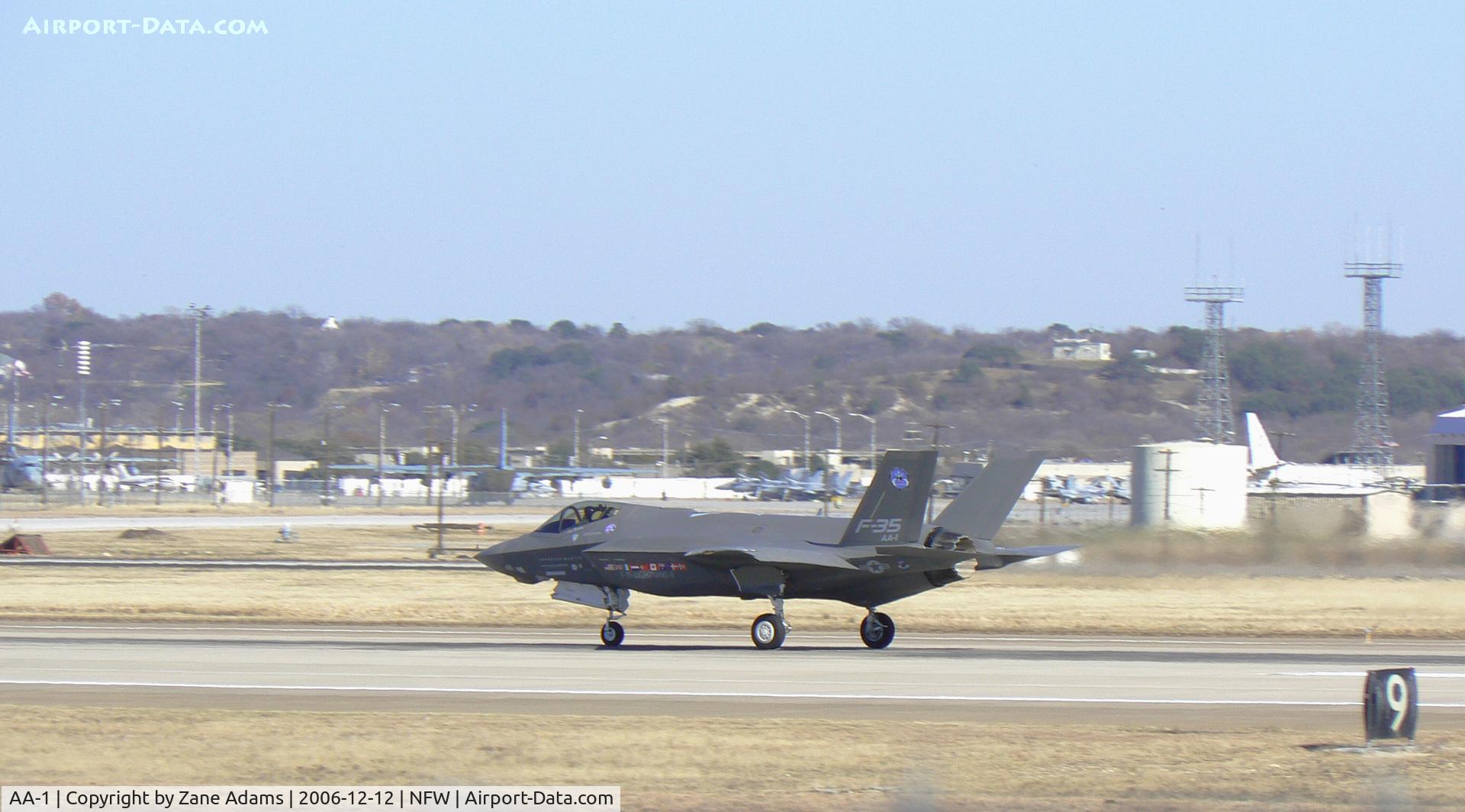 AA-1, 2006 Lockheed Martin F-35A Lightning II C/N AA-1, High Speed Taxi Test