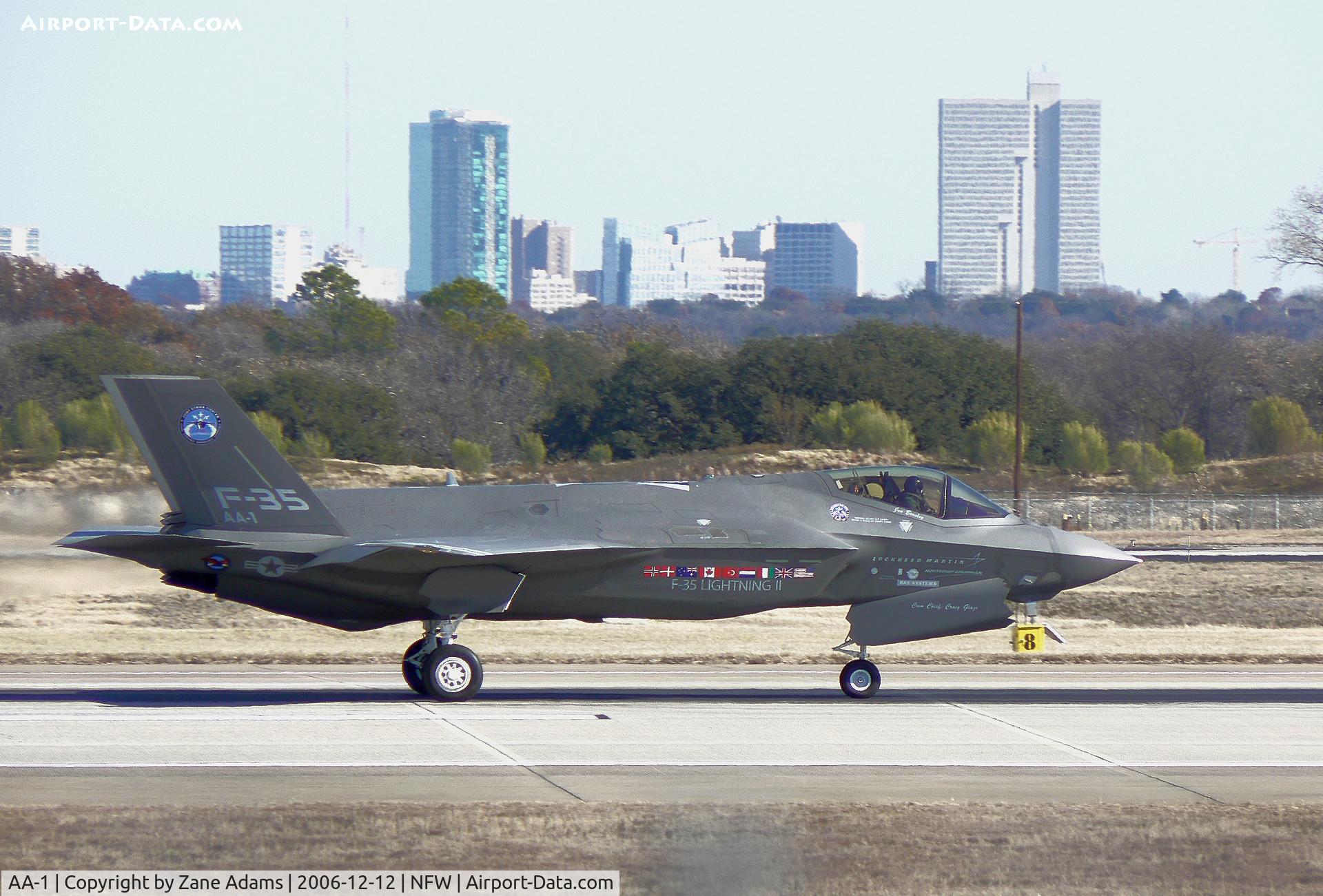 AA-1, 2006 Lockheed Martin F-35A Lightning II C/N AA-1, High Speed Taxi Test
