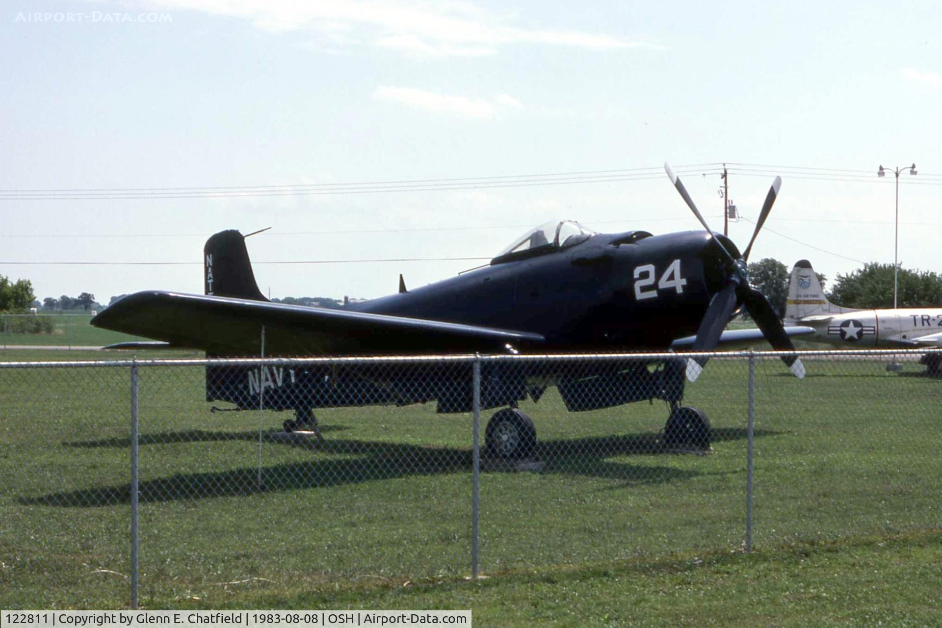 122811, Douglas A-1E Skyraider C/N 6933, AD-3 at the EAA Museum.  It is now on display at the Naval Support Activity in Philadelphia