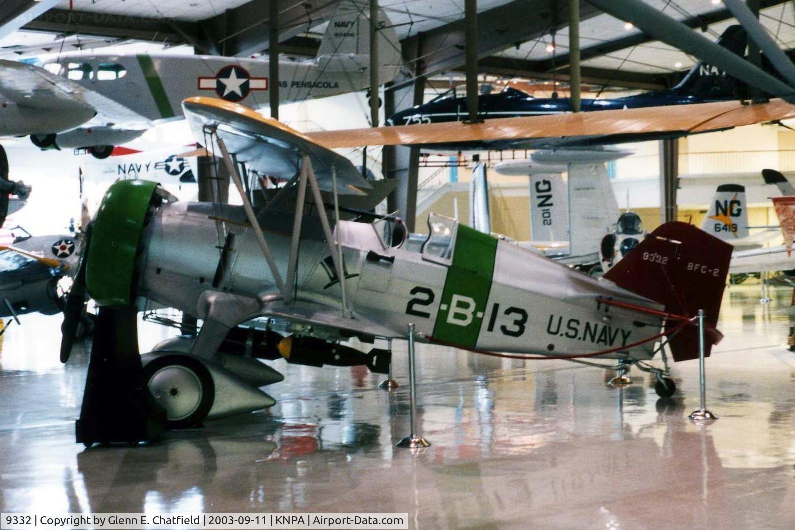 9332, 1937 Curtiss BFC-2 Goshawk C/N Not found 9332, F11C-2/BFC-2 at the National Museum of Naval Aviation