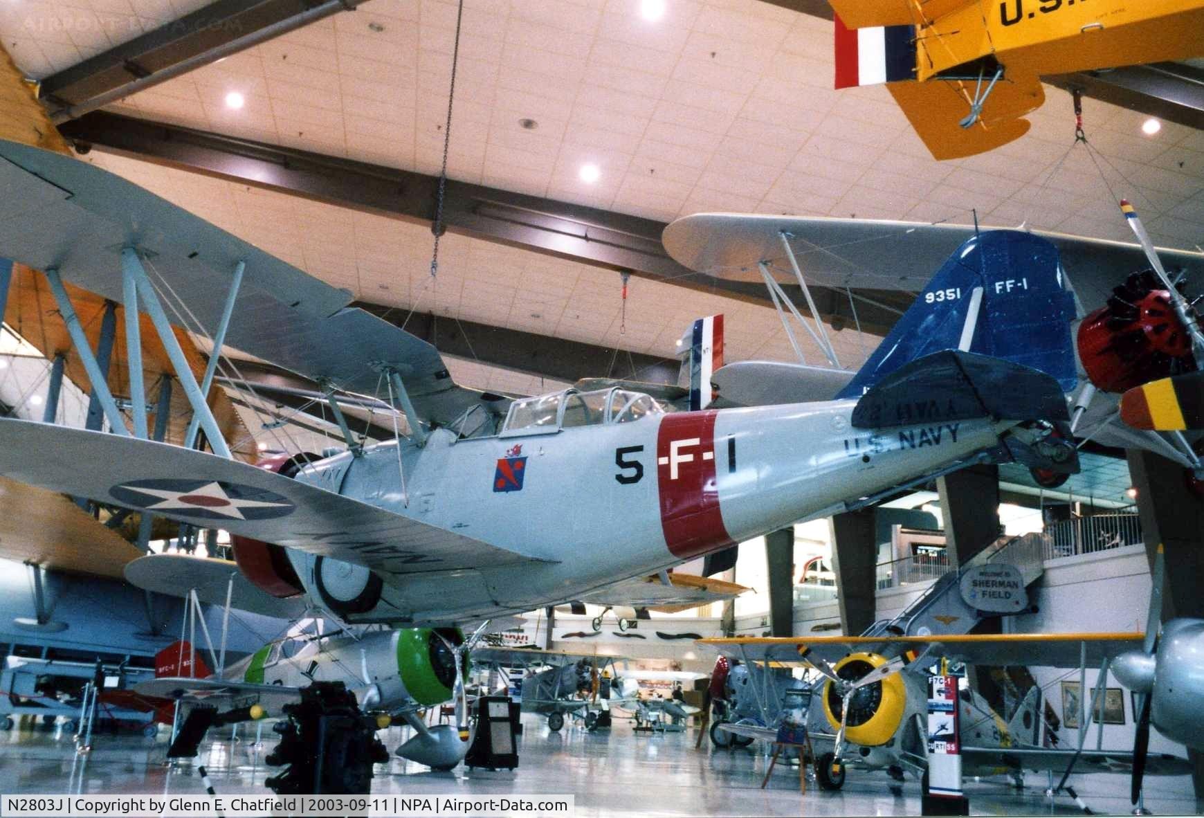 N2803J, Grumman G.23 C/N 101, Ex-Nicaragua GN-3 posing as FF-1 A9351 at the National Museum of Naval Aviation