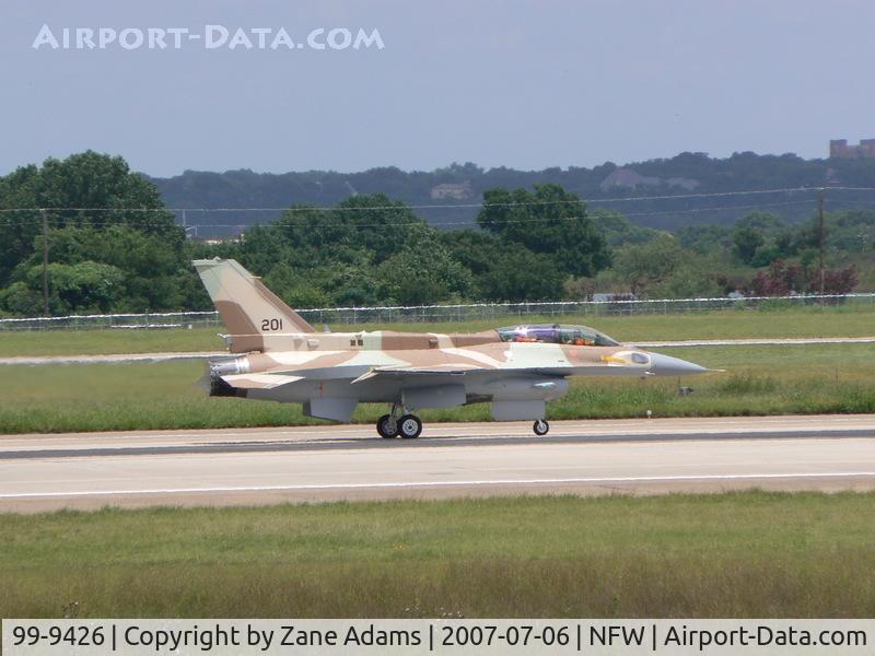 99-9426, 1999 Lockheed Martin F-16I Sufa C/N YD-77, #201 - Israeli Block 52 F-16D with conformal tanks - Test flight proir to delivery at Fort Worth