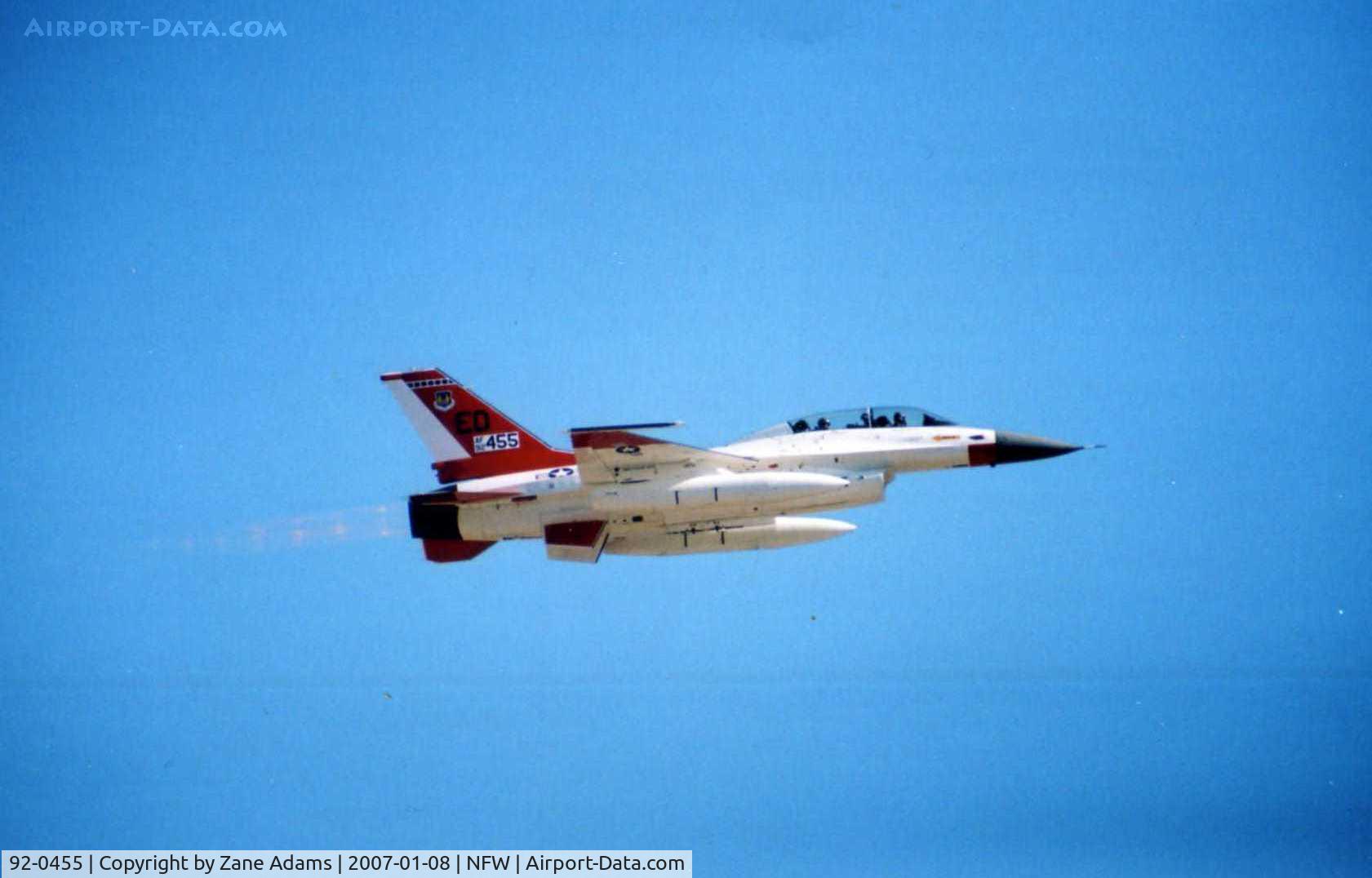 92-0455, 1992 Lockheed F-16B Fighting Falcon C/N DH-9, Flying Chase for the F-35 JSF