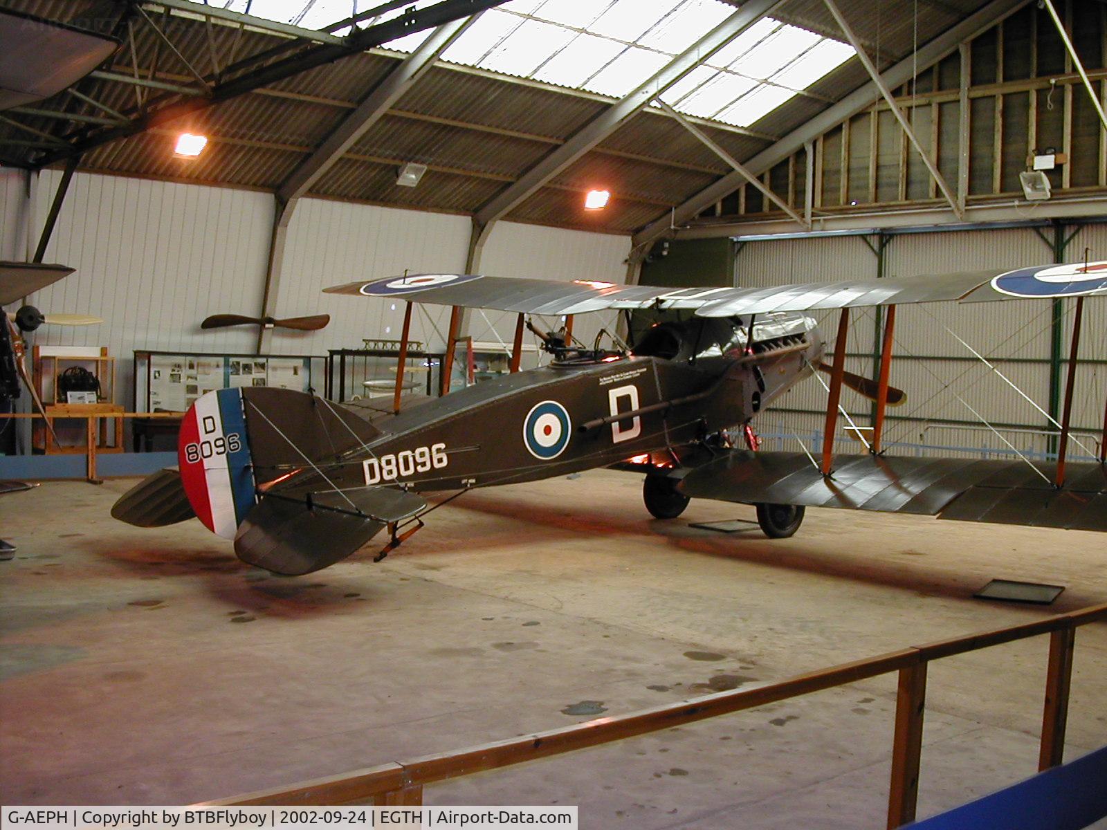 G-AEPH, 1918 Bristol F.2B Fighter C/N 7575, On display at the Shuttleworth collection Old Warden Aerodrome
