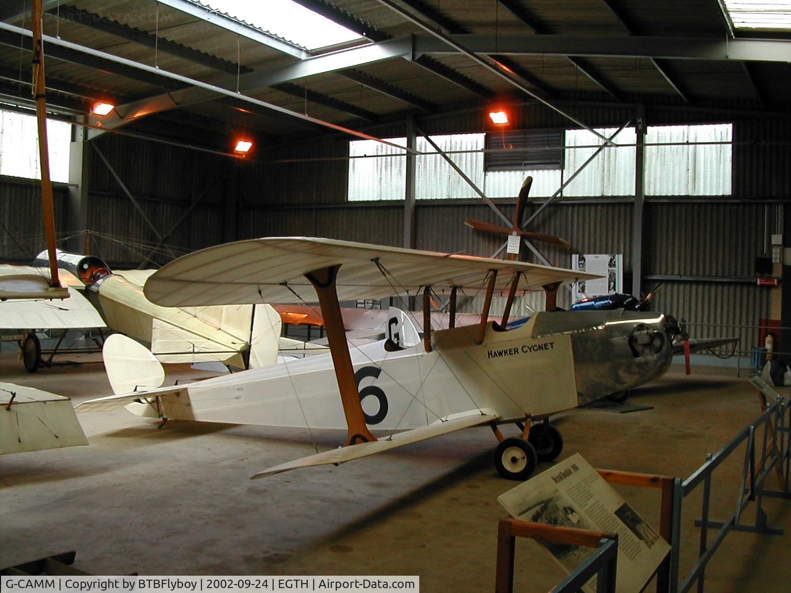 G-CAMM, 1992 Hawker Cygnet Replica C/N PFA 077-10245, The diminutive but very cute Hawker Cygnet at Old Warden Aerodrome