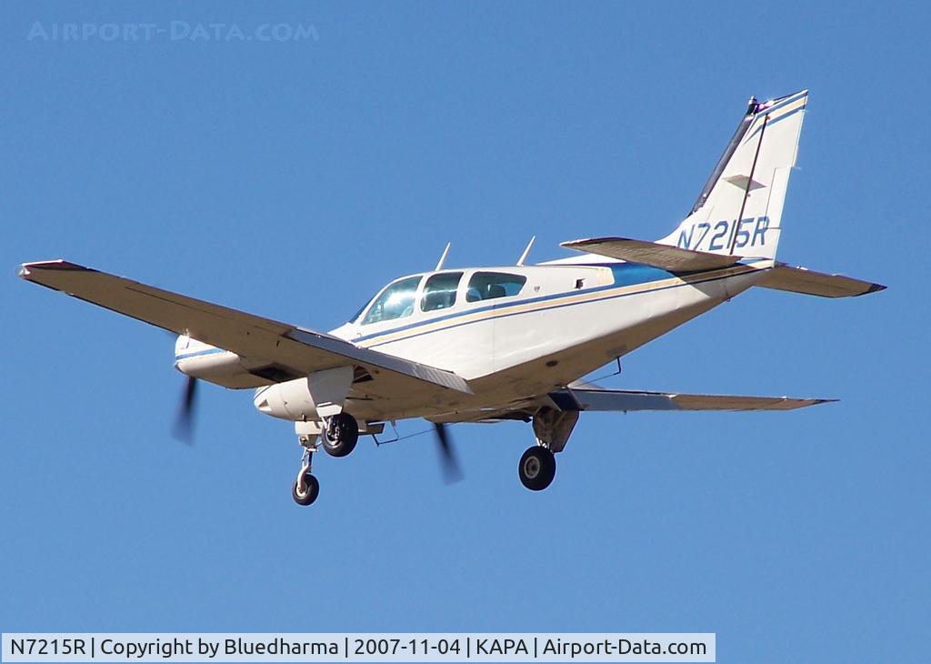 N7215R, 1976 Beech 95-B55 (T42A) Baron C/N TC-1944, Approach to 17L