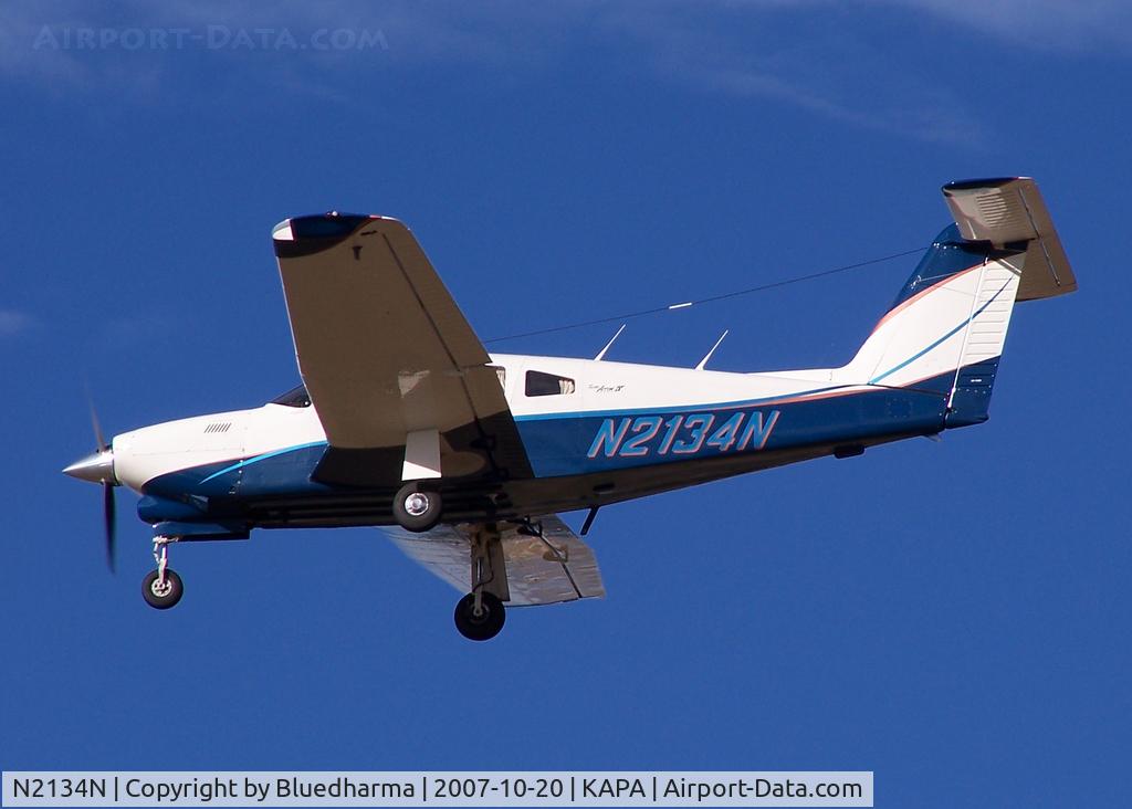 N2134N, 1979 Piper PA-28RT-201T Arrow IV C/N 28R-7931048, Approach to 17L