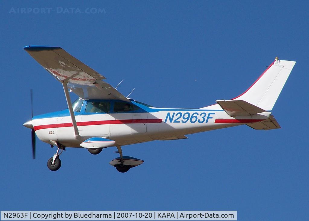 N2963F, 1966 Cessna 182J Skylane C/N 18257063, Approach to 17L