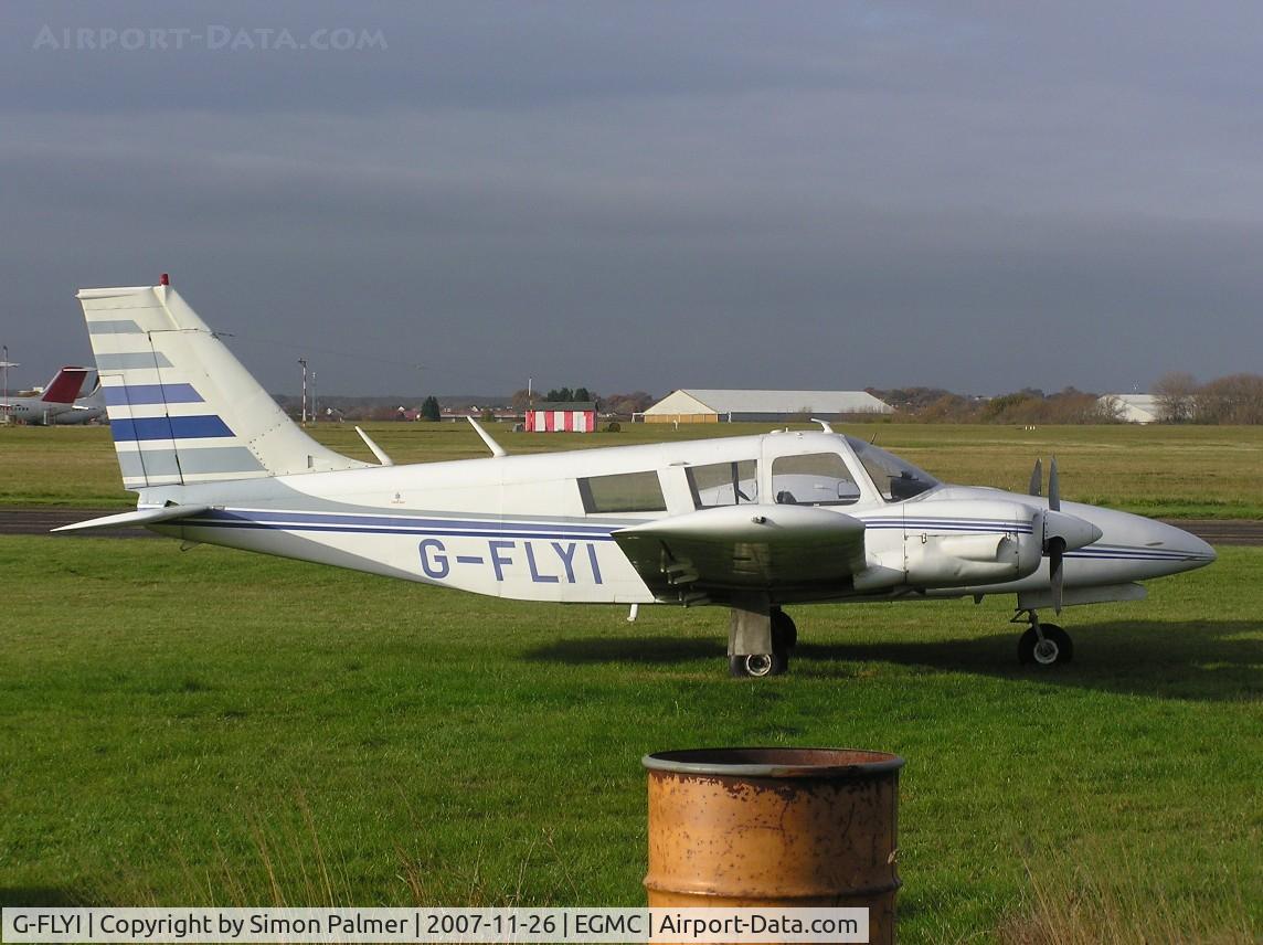 G-FLYI, 1972 Piper PA-34-200T Seneca II C/N 34-7250144, PA-34 Seneca at Southend
