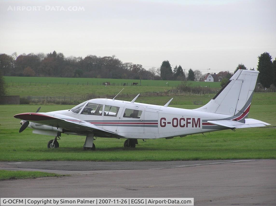 G-OCFM, 1972 Piper PA-34-200 Seneca C/N 34-7350021, PA-34 Seneca at Stapleford