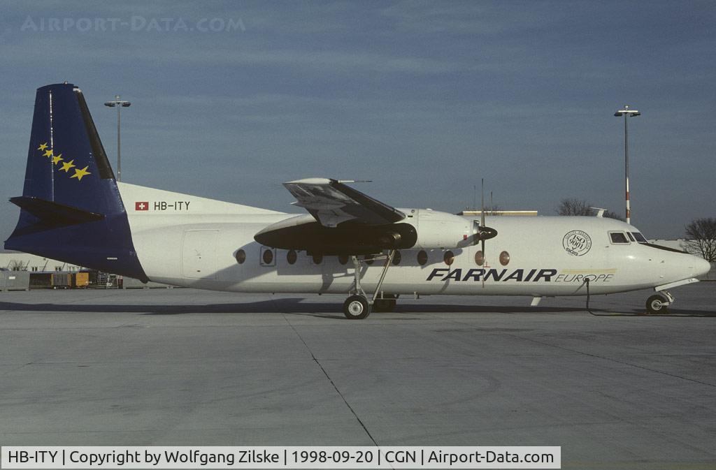 HB-ITY, 1970 Fokker F-27-500 Friendship C/N 10448, visitor