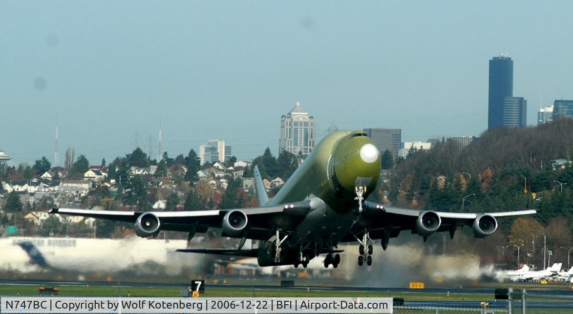 N747BC, 1992 Boeing 747-4J6 C/N 25879, seen at BFI, call sign BOEING Experimental