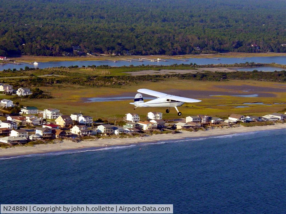 N2488N, 1955 Cessna 140 C/N 12741, beach flying