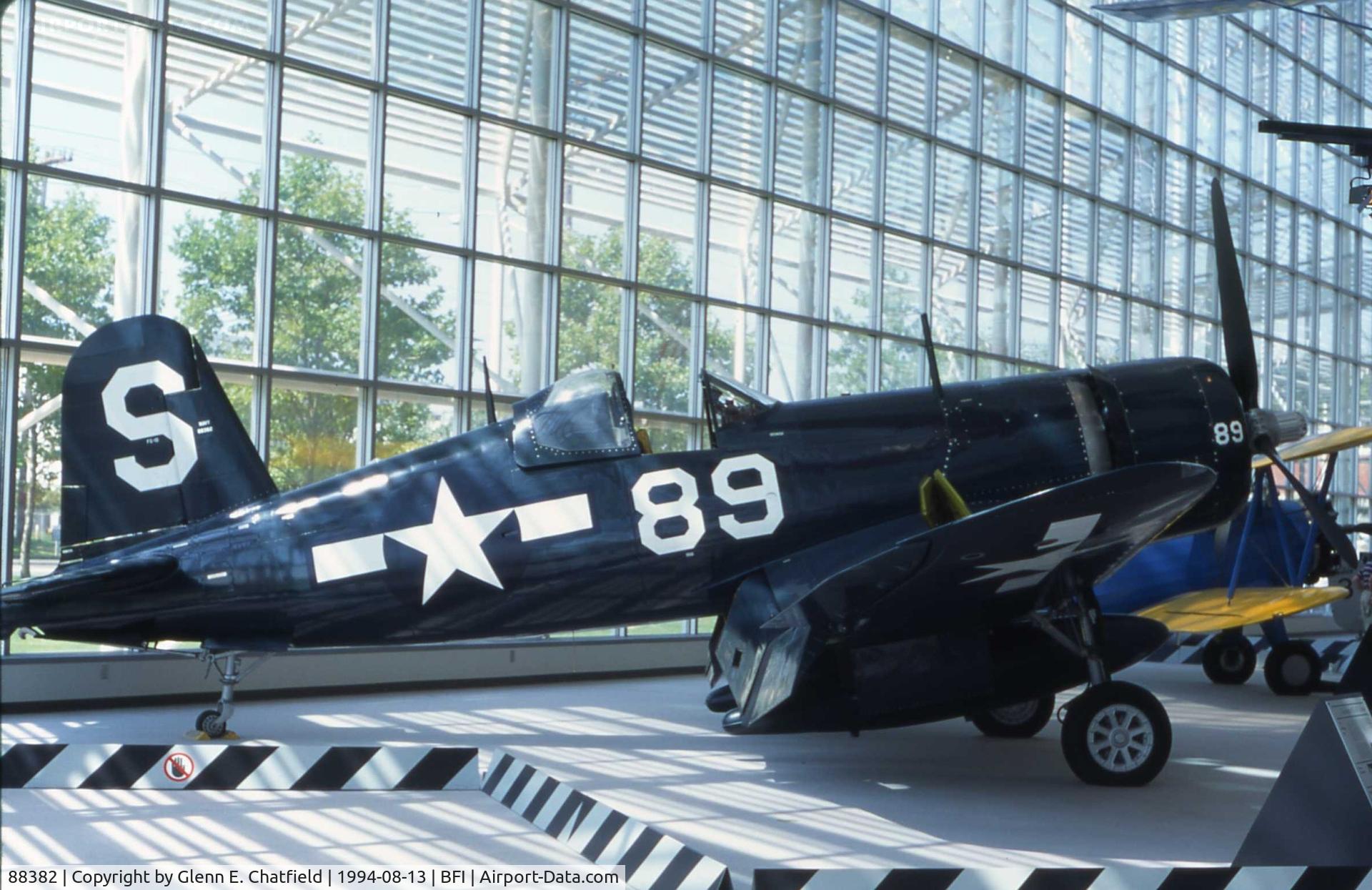 88382, Goodyear FG-1D Corsair C/N 3196, Corsair at the Boeing Museum of Flight