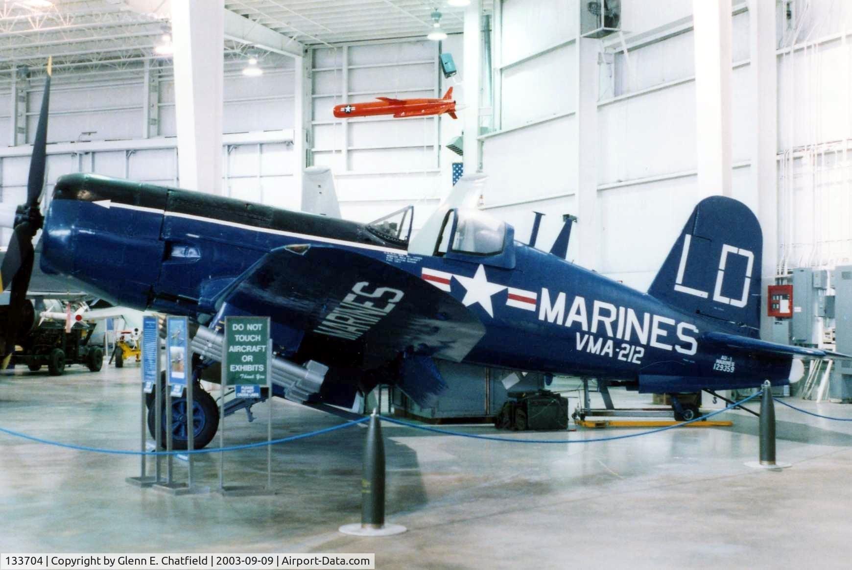133704, 1953 Vought F4U-7 Corsair C/N Not found 133704, Corsair at the Battleship Alabama Memorial Museum