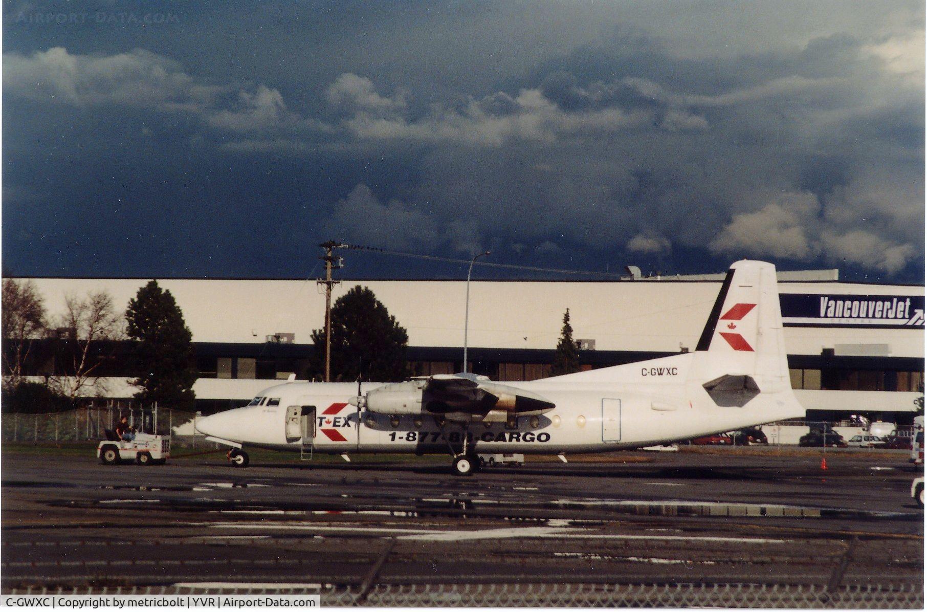 C-GWXC, 1965 Fokker F.27-400 Friendship C/N 10268, taken at YVR,Nov.2001
