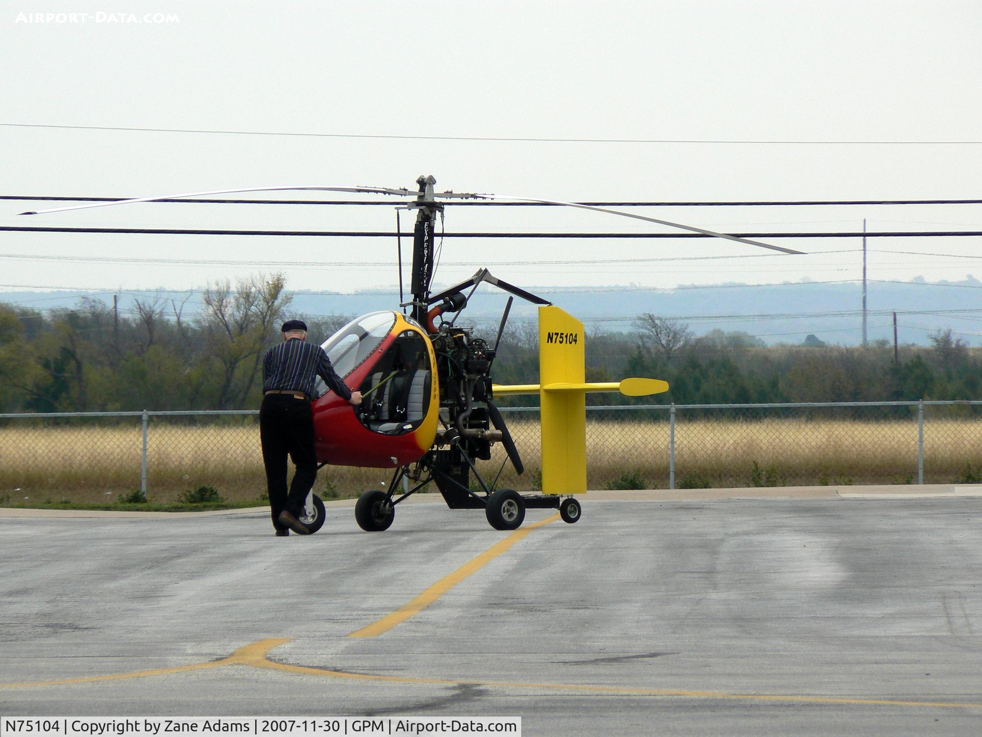 N75104, 2007 Foster Henry S FOXFIRE 1 C/N 64052006, Nice Gyrocopter! At Grand Prairie Municipal