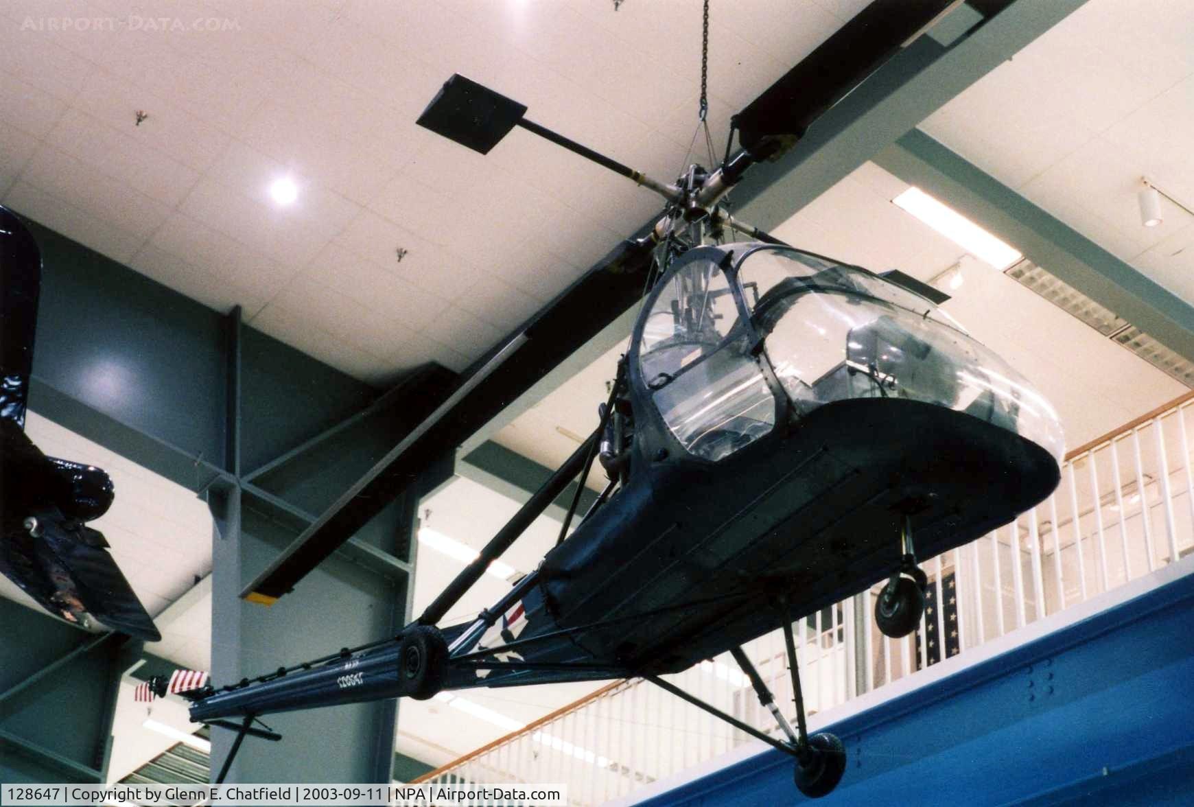 128647, 1950 Hiller HTE-1 C/N Not found 128647, Hiller HTE at the National Museum of Naval Aviation