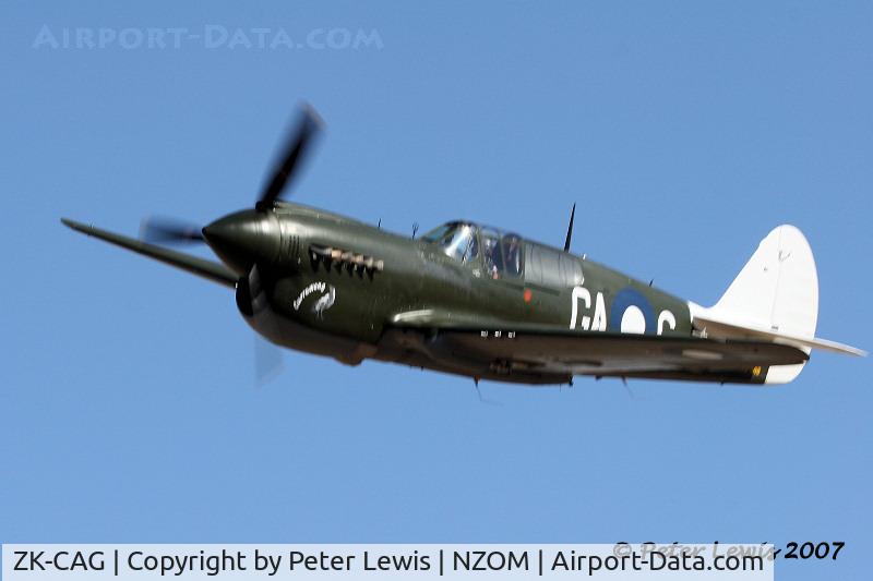 ZK-CAG, 1943 Curtiss P-40N Warhawk C/N 28492, The Kittyhawk Partnership, Auckland (ex 41-104730, A29-448)