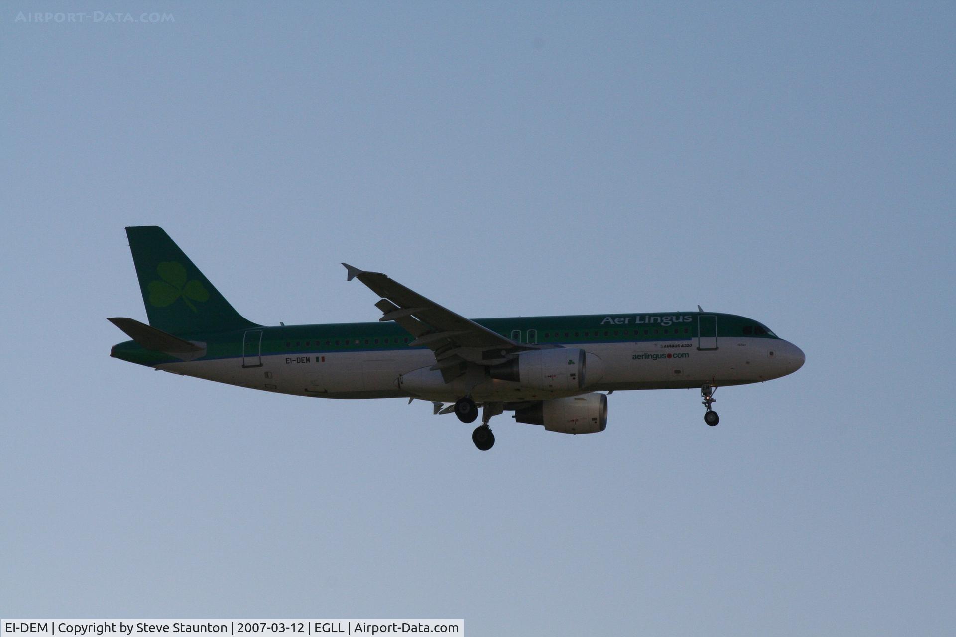 EI-DEM, 2005 Airbus A320-214 C/N 2411, Taken at Heathrow Airport March 2007
