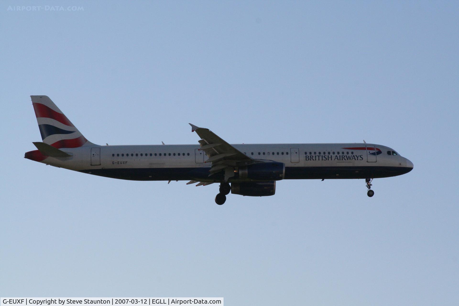 G-EUXF, 2004 Airbus A321-231 C/N 2324, Taken at Heathrow Airport March 2007
