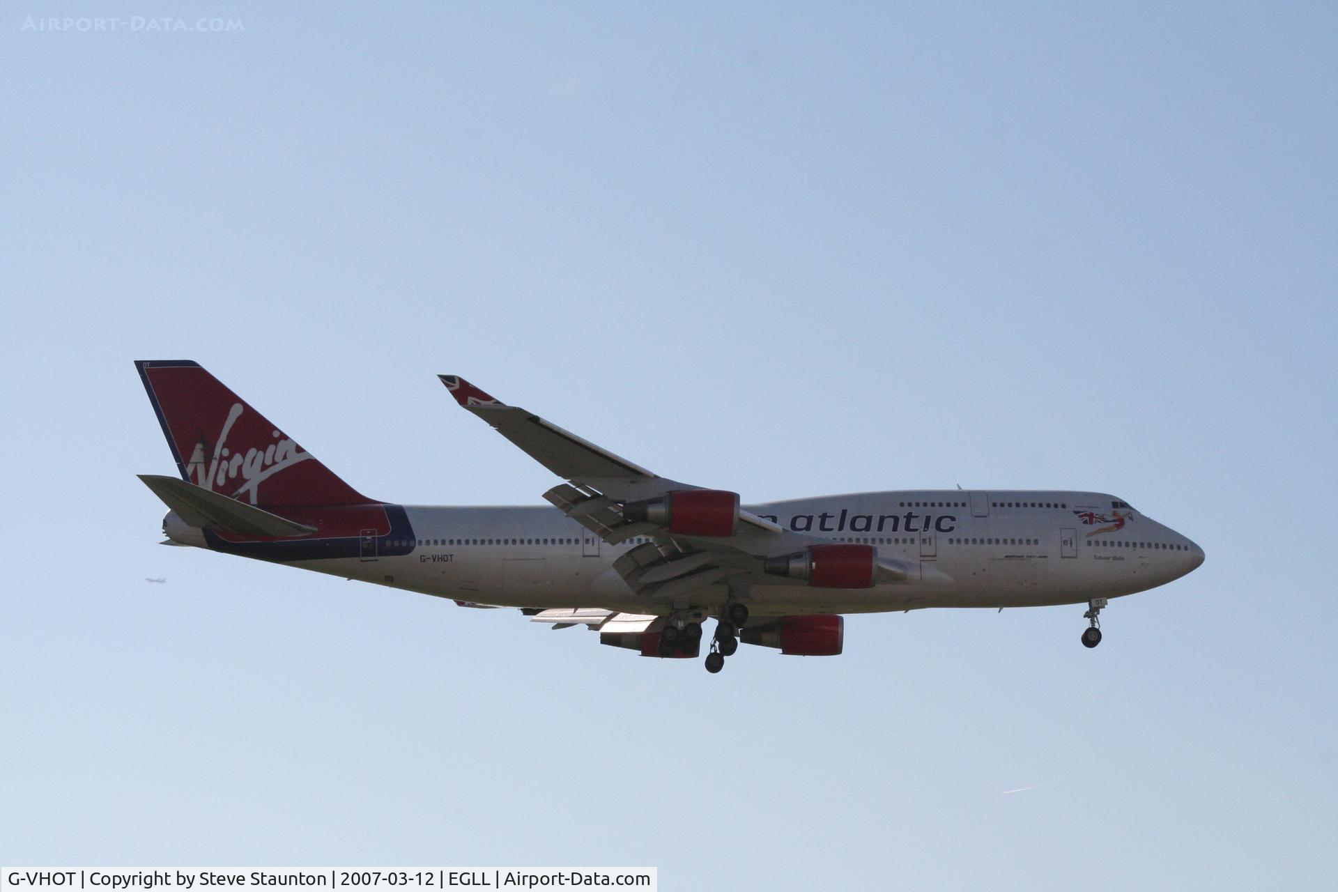 G-VHOT, 1994 Boeing 747-4Q8 C/N 26326, Taken at Heathrow Airport March 2007
