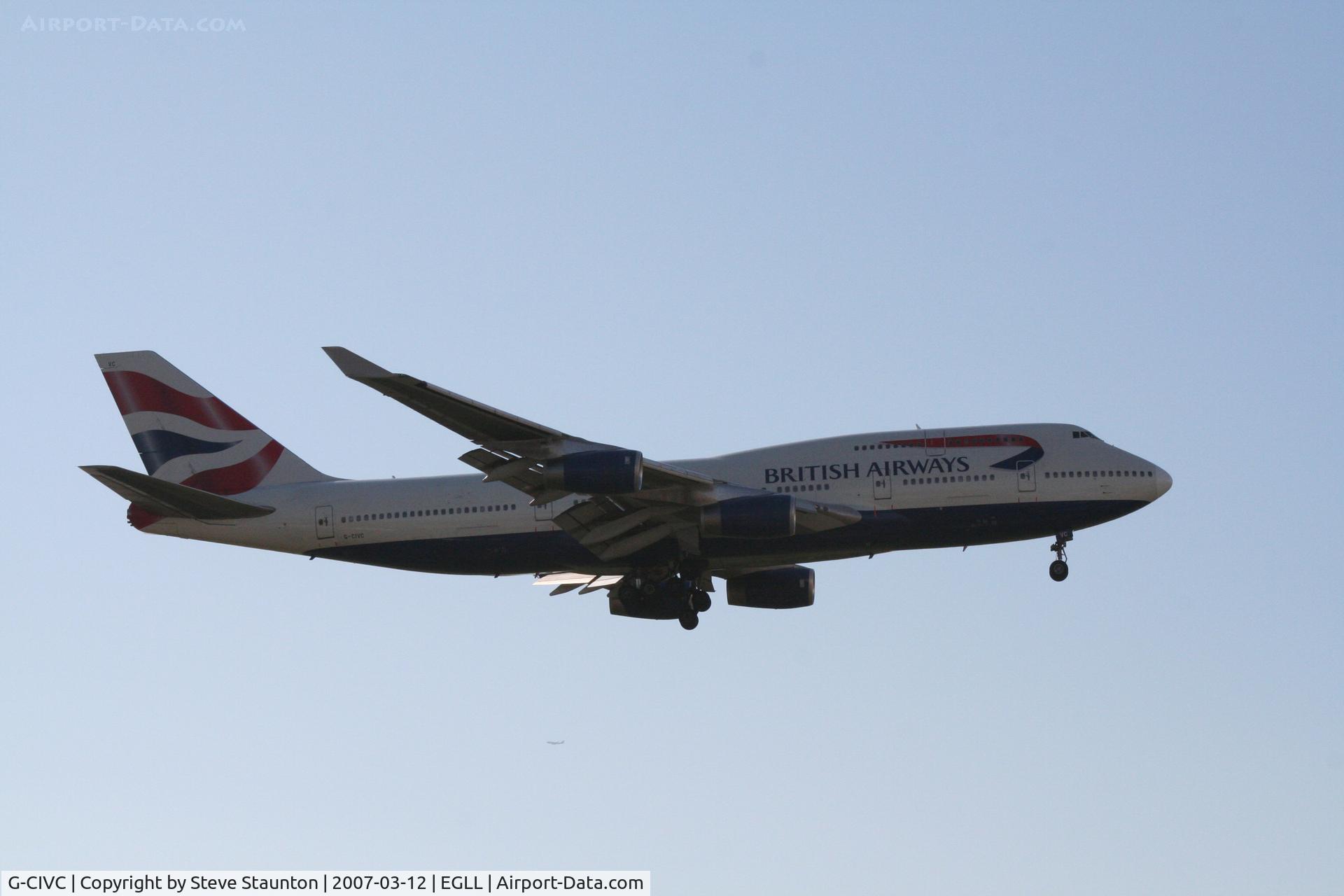G-CIVC, 1994 Boeing 747-436 C/N 25812, Taken at Heathrow Airport March 2007