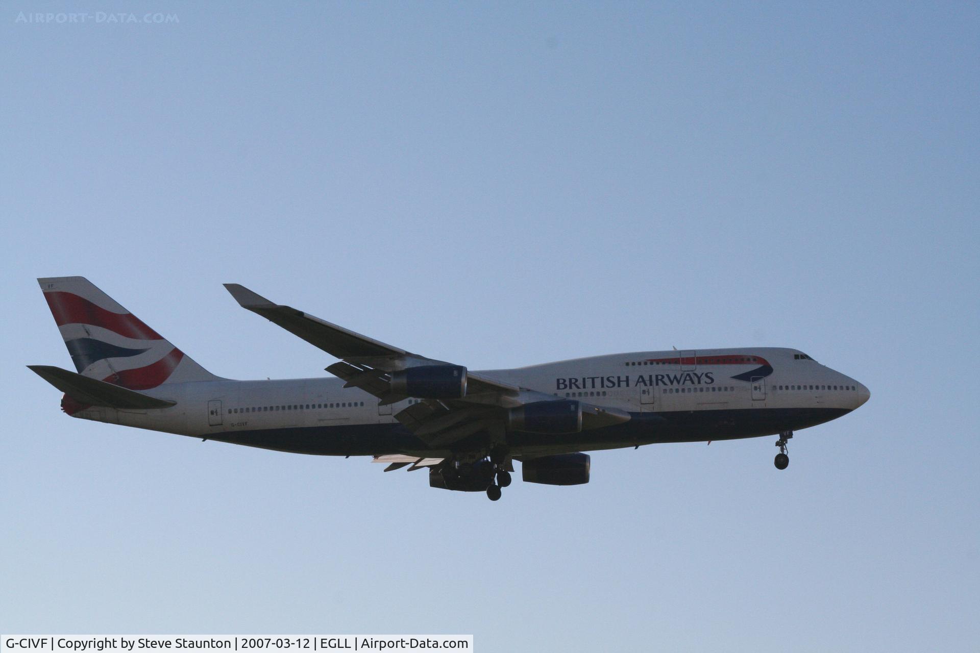 G-CIVF, 1995 Boeing 747-436 C/N 25434, Taken at Heathrow Airport March 2007