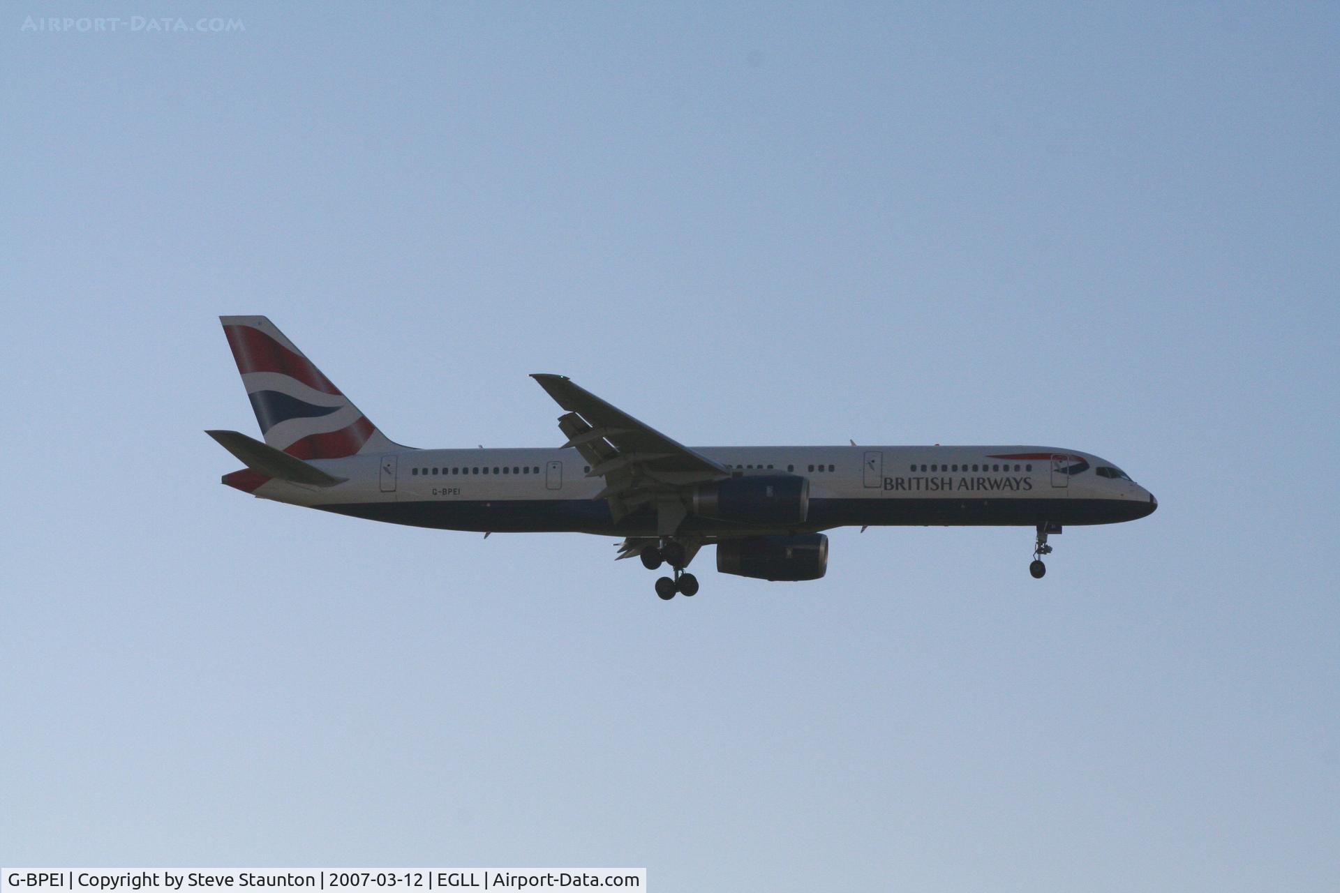 G-BPEI, 1994 Boeing 757-236 C/N 25806, Taken at Heathrow Airport March 2007