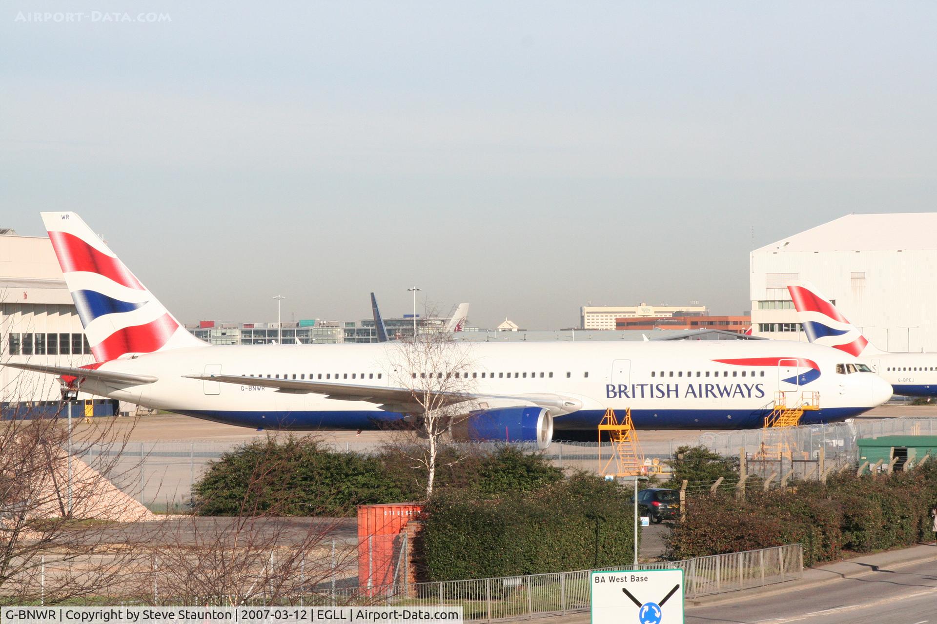 G-BNWR, 1992 Boeing 767-336 C/N 25732, Taken at Heathrow Airport March 2007