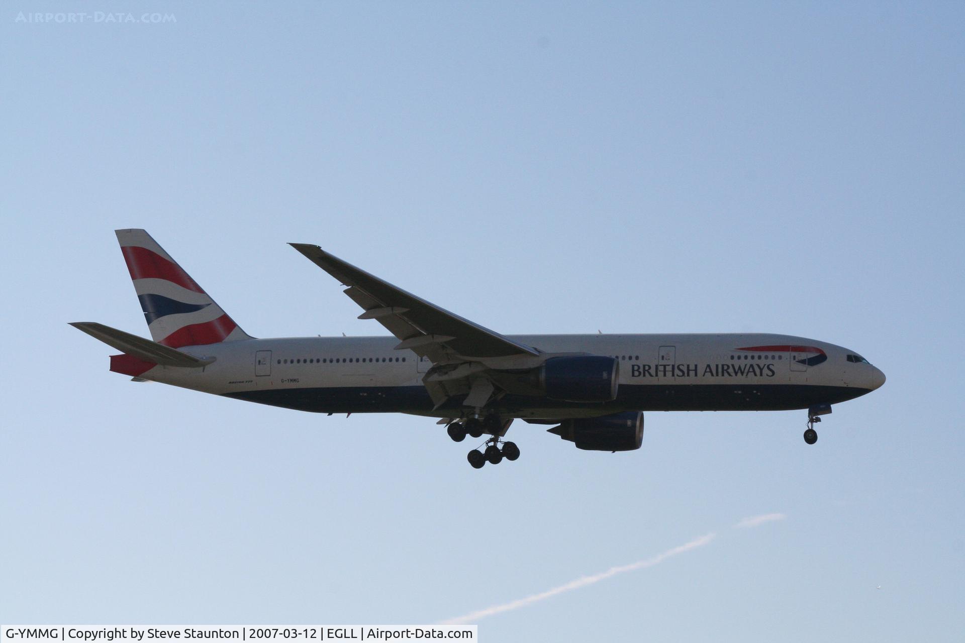 G-YMMG, 2000 Boeing 777-236/ER C/N 30308, Taken at Heathrow Airport March 2007