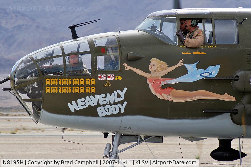 N8195H, 1944 North American TB-25N Mitchell C/N 108-34023 (44-30748), Mitchell Productions - San Fernando, California / 1944 North American TB-25N Mitchell - 'Heavenly Body'