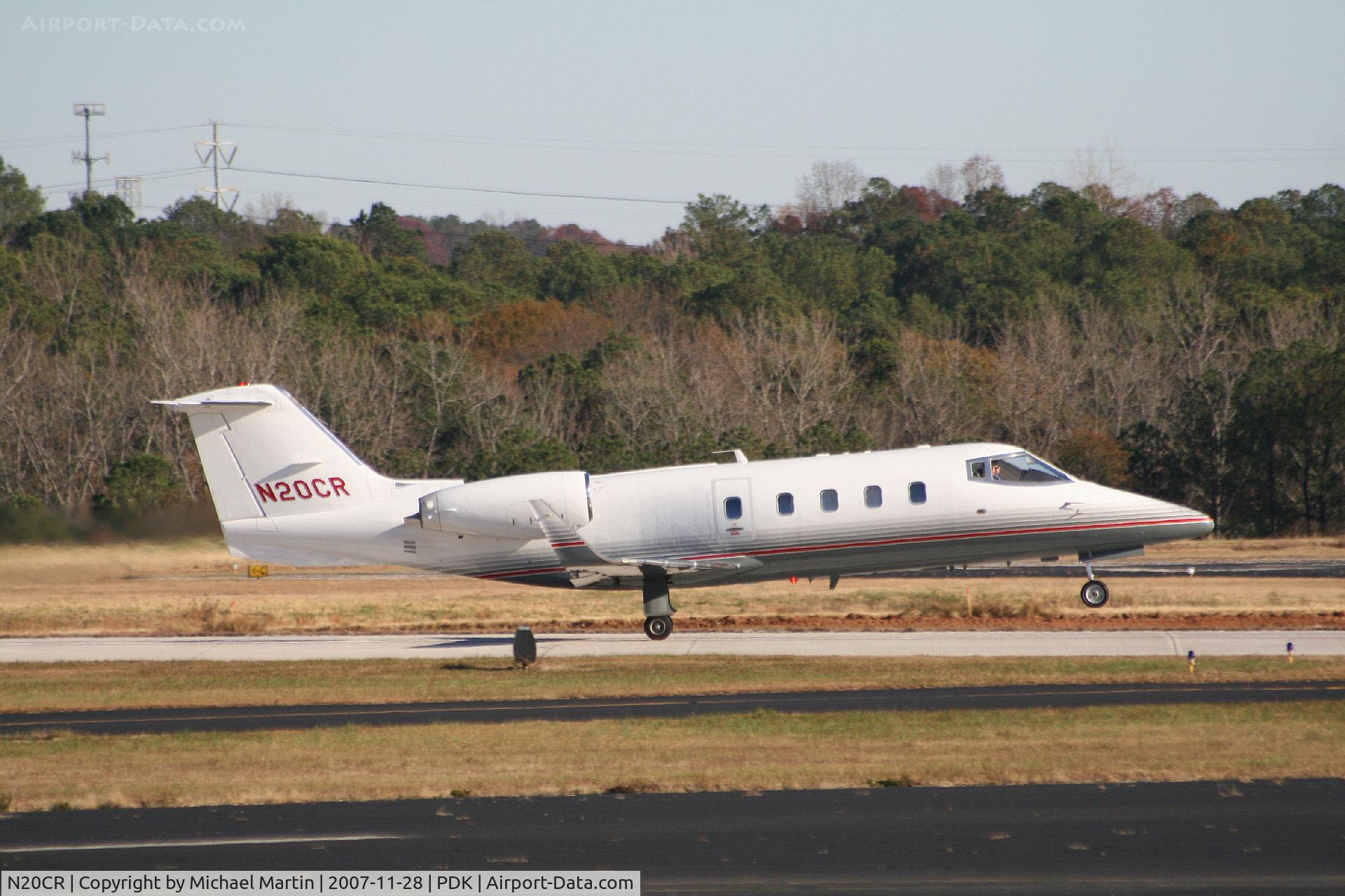 N20CR, 1983 Gates Learjet 55 C/N 097, Departing PDK enroute to GRB