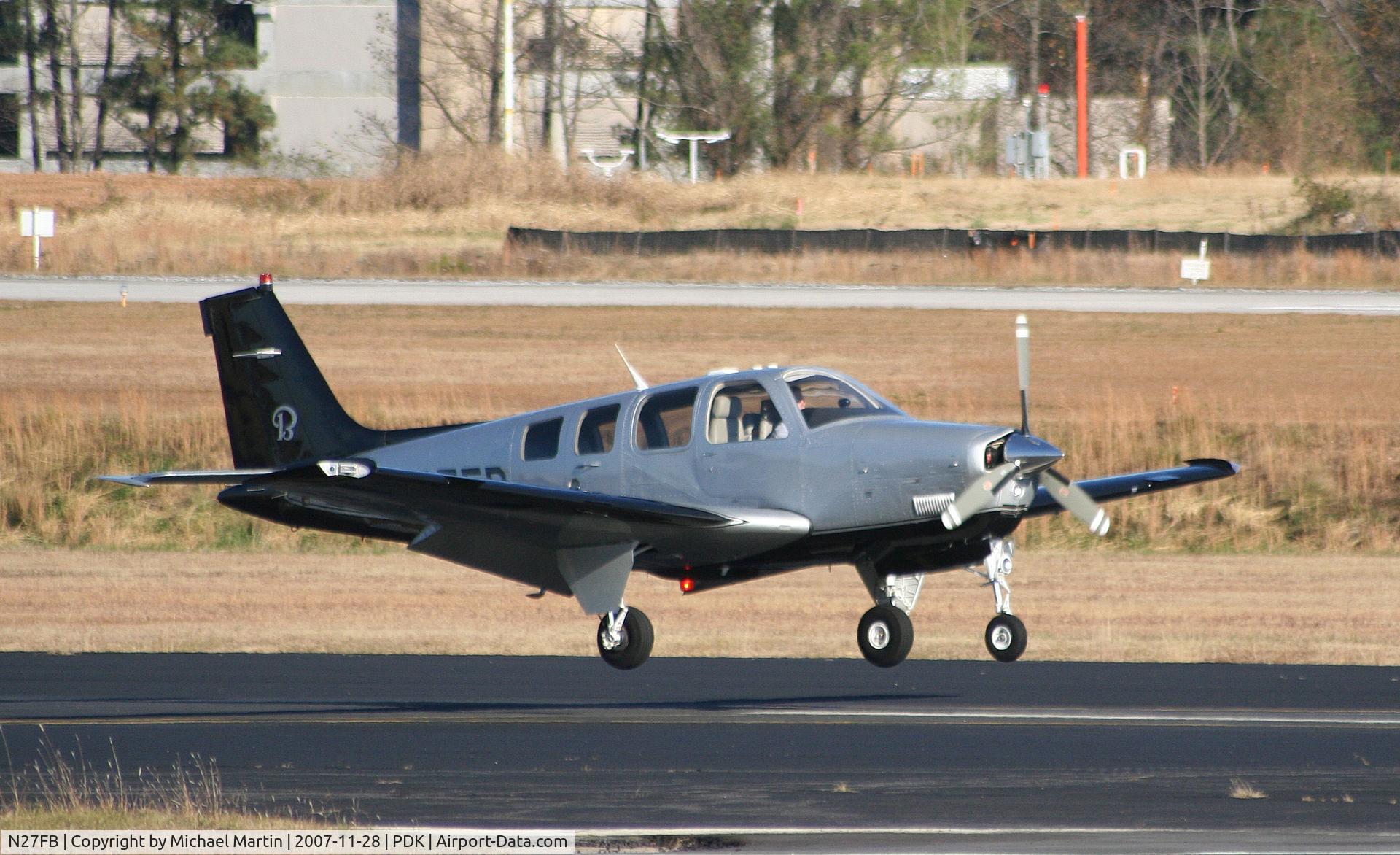 N27FB, Raytheon Aircraft Company G36 C/N E-3727, Landing Runway 20R