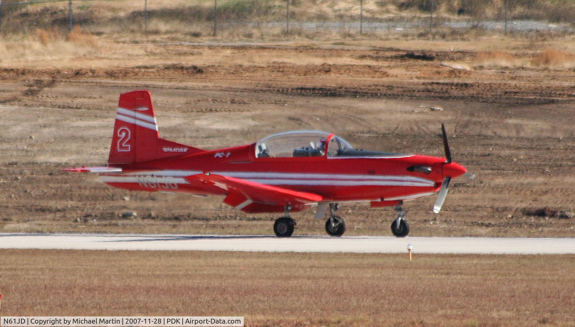 N61JD, 1985 Pilatus PC-7 C/N 480, Landing Runway 20L