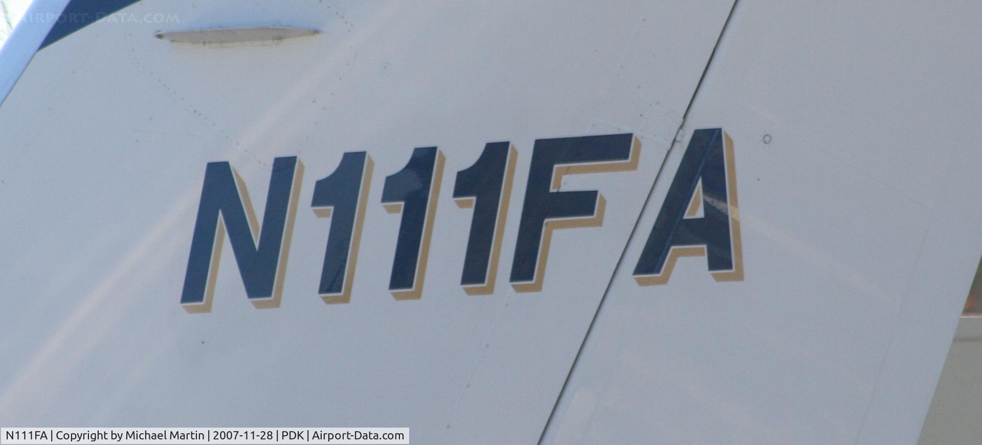 N111FA, 1980 Gulfstream American G-1159A Gulfstream III C/N 307, Tail Numbers