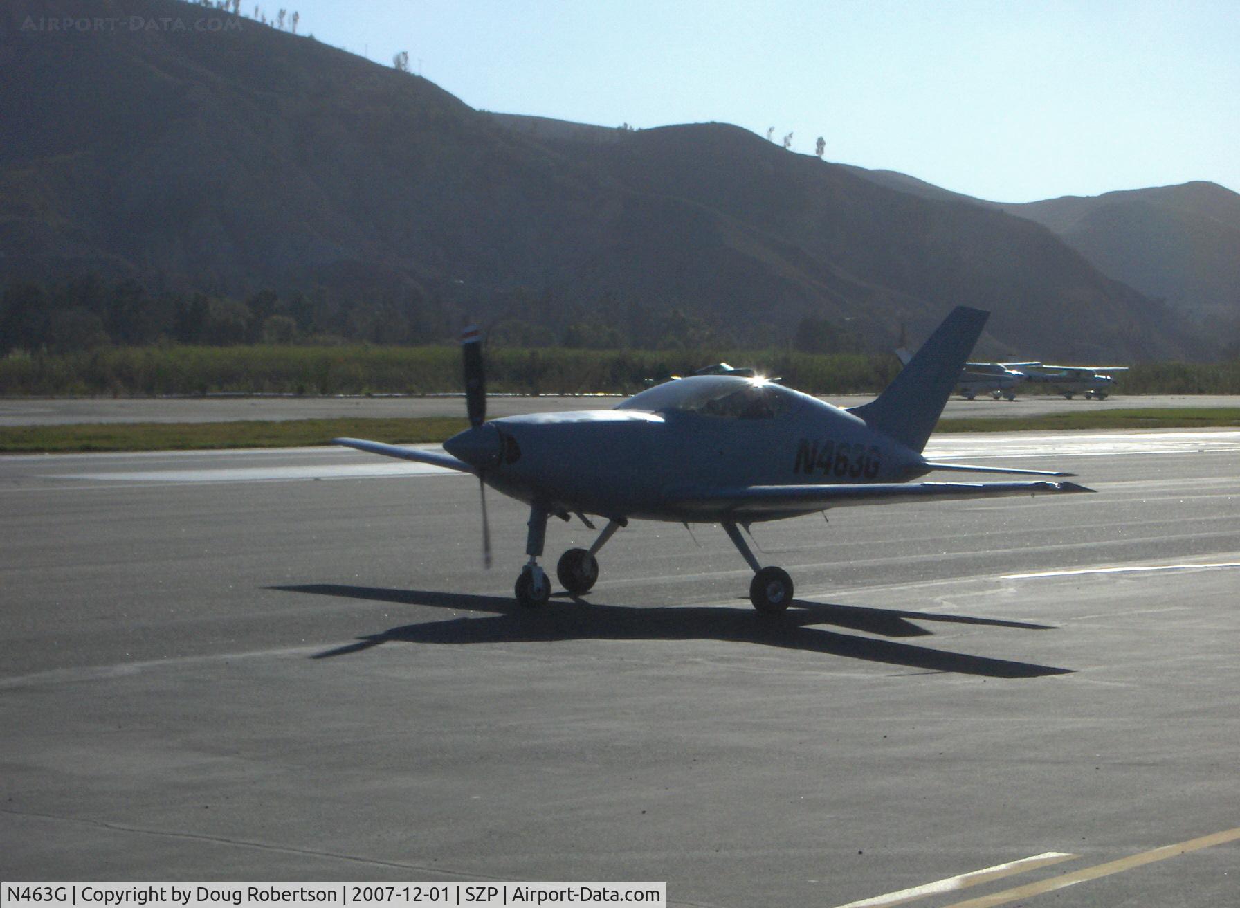 N463G, 2007 Questair Venture C/N 001, 2007 Griffin Special Questair VENTURE SPIRIT, Continental IO-550-G 310 Hp, taxi to very first-ever takeoff, test pilot-Dan Gray
