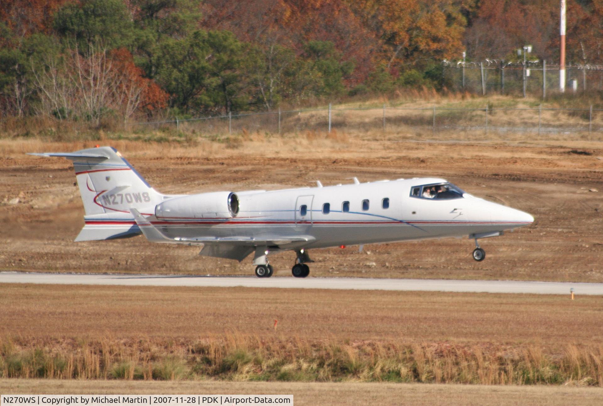 N270WS, 1989 Gates Learjet 55C C/N 138, Landing Runway 20L