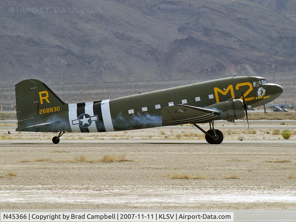 N45366, 1943 Douglas C-53D-DO Skytrooper (DC-3A) C/N 11757, American Airpower Heritage Flying Museum - Midland, Texas. 1943 Douglas C-53D Skytrooper (DC-3A-457)