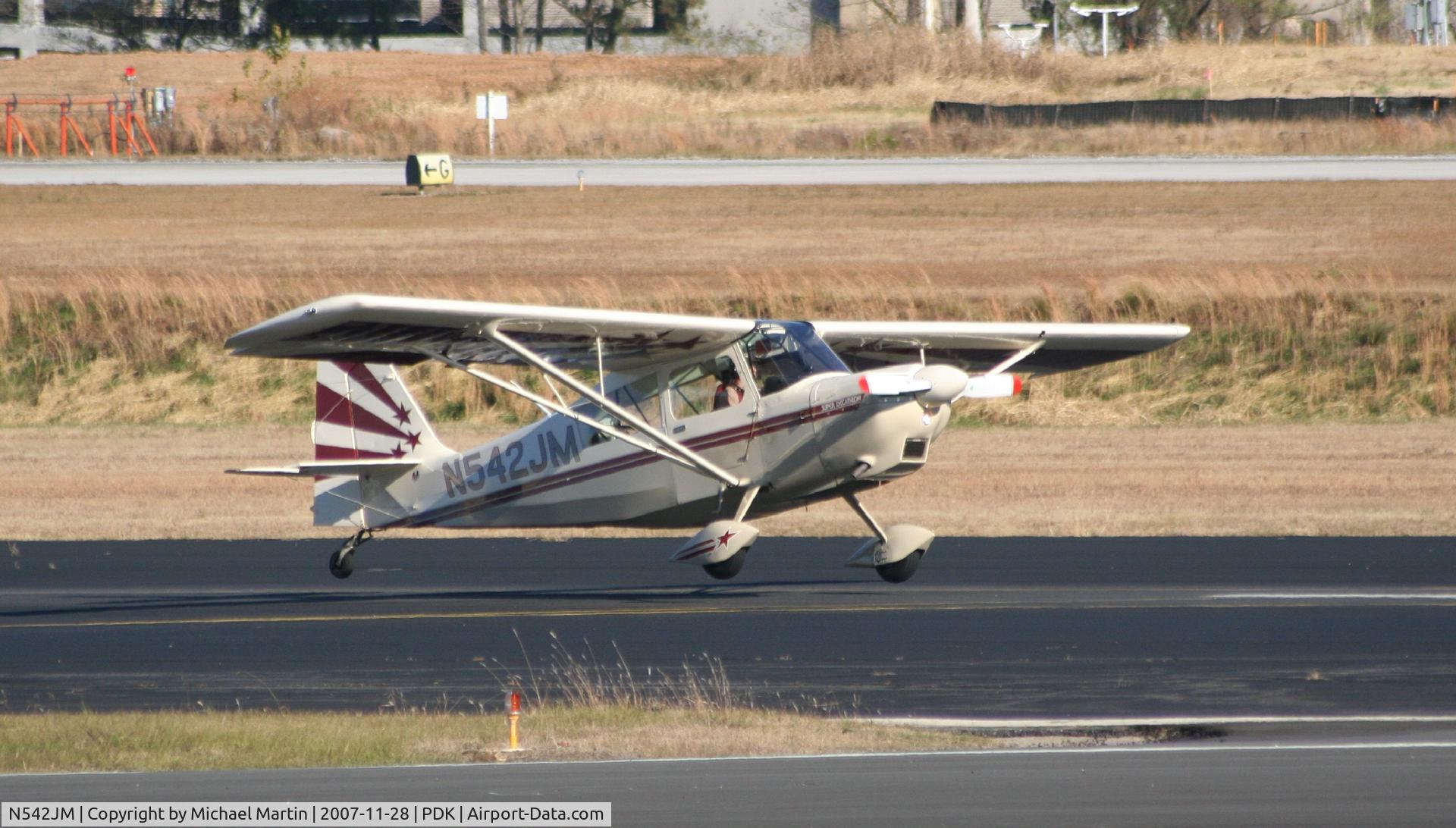 N542JM, 2004 American Champion 8KCAB Super Decathlon C/N 941-2003, Landing Runway 20R