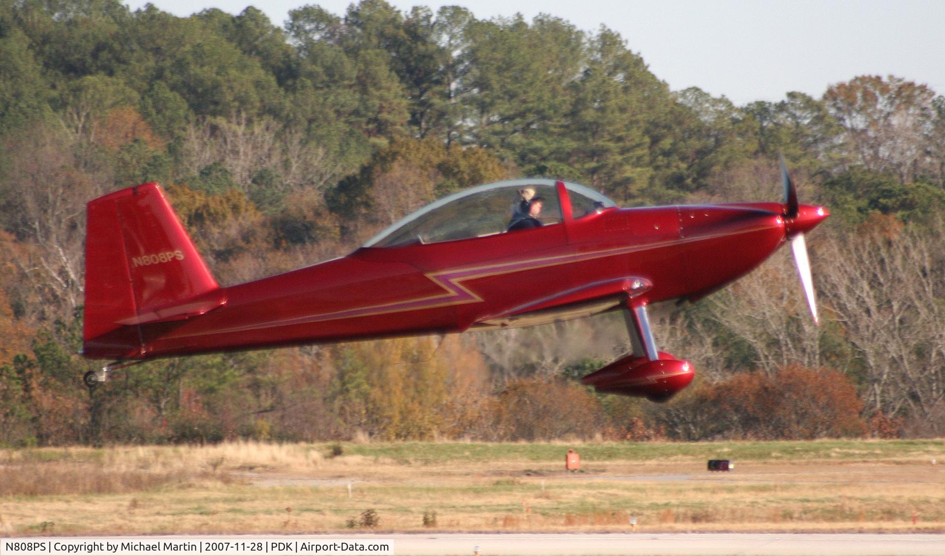 N808PS, 2004 Vans RV-8 C/N 80009, Taking off from Runway 20R