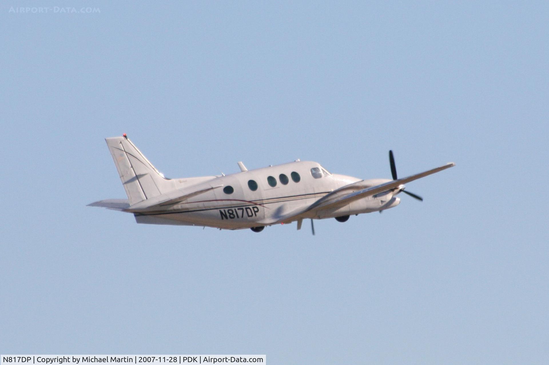 N817DP, 1987 Beech C90A King Air C/N LJ-1156, Departing PDK enroute to HEF